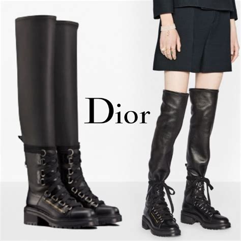 bote dior|christian dior knee high boots.